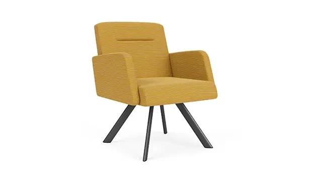 Charcoal / Phrase Fabric - Maize