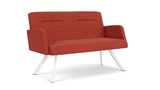 White / Phrase Fabric - Cayenne