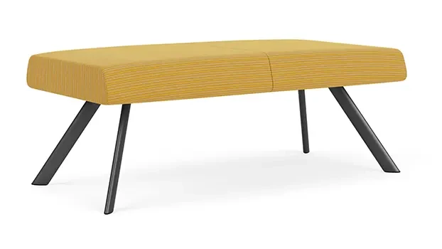 Charcoal / Phrase Fabric - Maize