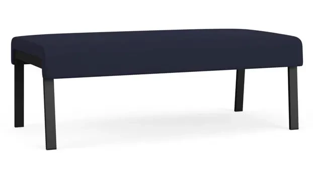 Navy Open House Fabric / Black Steel Finish