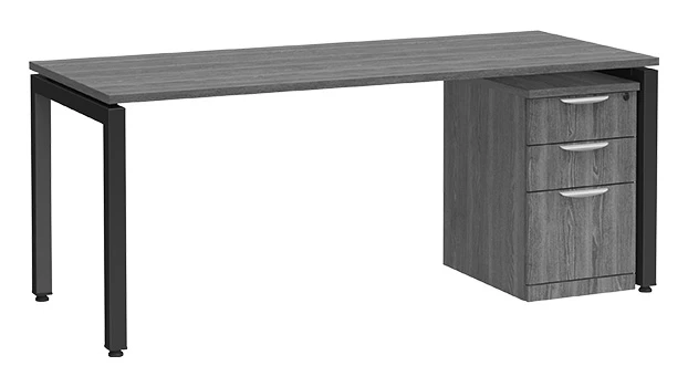 Newport Gray - Black Legs