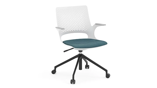 Black Base - Teal Seat (Caster Assembly)