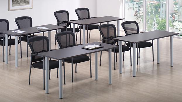 Espresso Top / Silver Legs Training Room