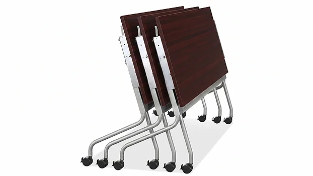 Mahogany / Silver Legs