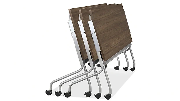 Modern Walnut / Silver Legs