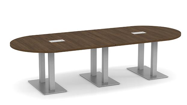 Modern Walnut / Silver Legs