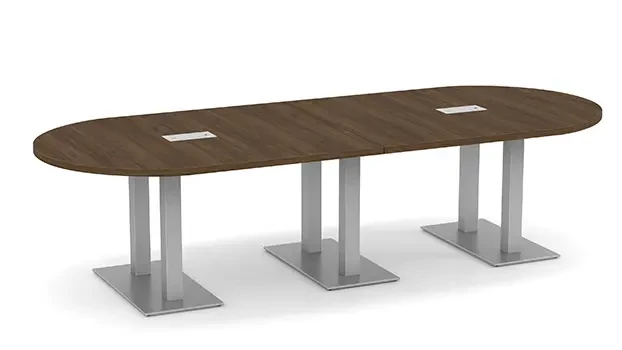 Modern Walnut / Silver Legs