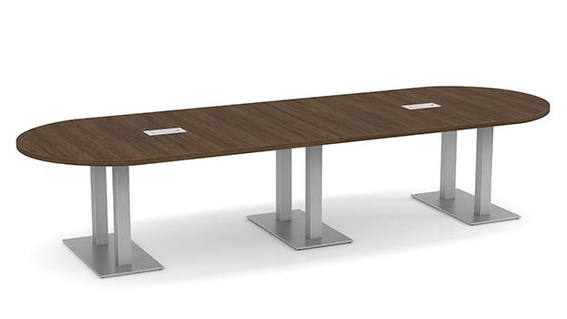 Modern Walnut / Silver Legs