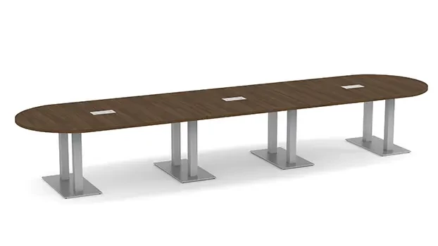 Modern Walnut / Silver Legs