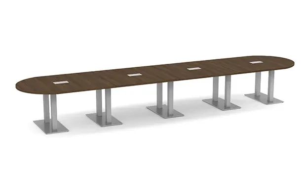 Modern Walnut / Silver Legs