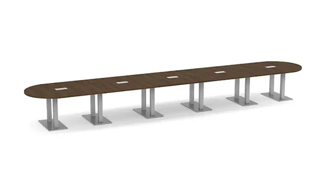 Modern Walnut / Silver Legs