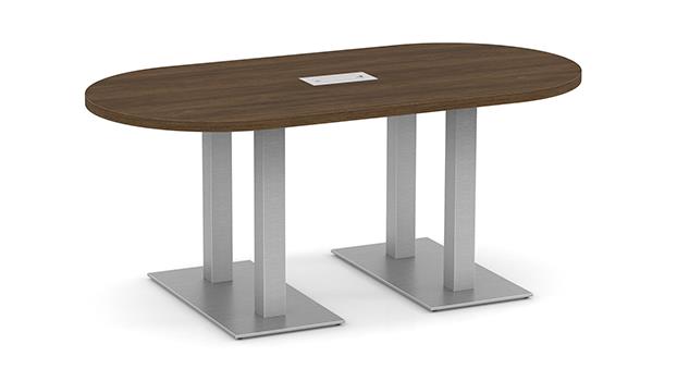 Modern Walnut / Silver Legs
