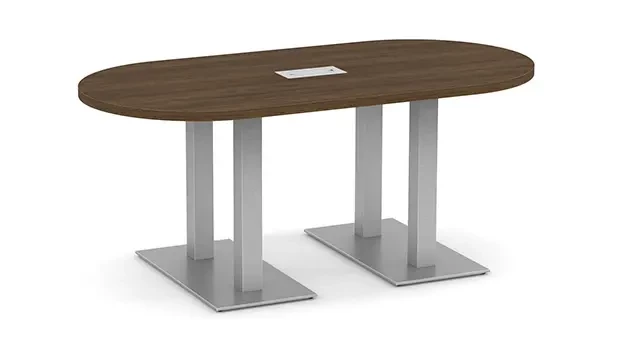 Modern Walnut / Silver Legs