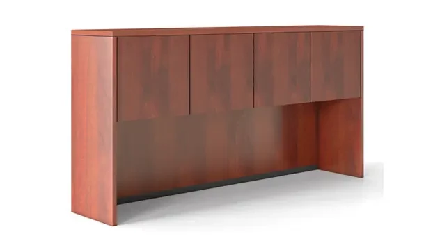 Cherry Doors shown in use on hutch