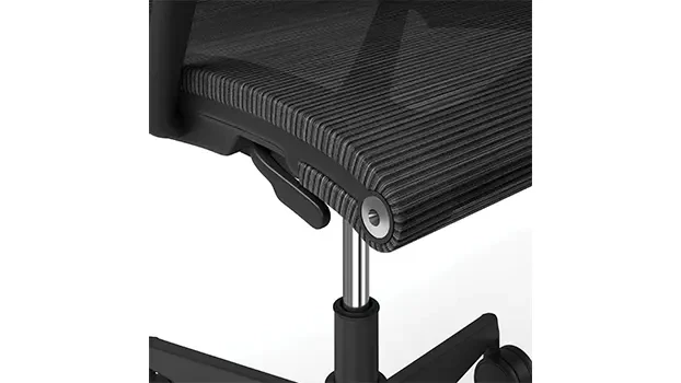 Sleek inline height adjustment handle