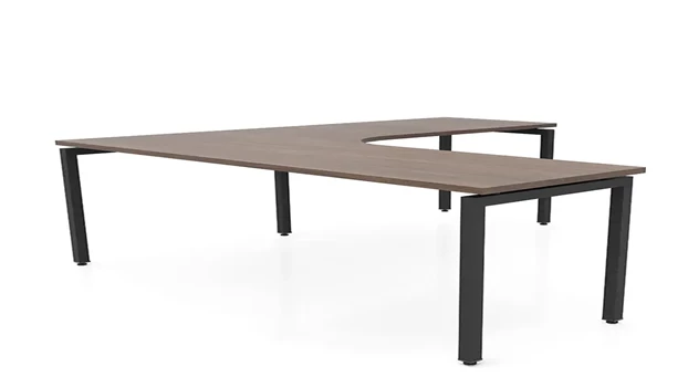 Modern Walnut / Black / Right Return