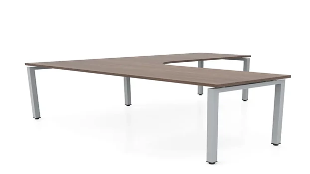 Modern Walnut / Silver / Right Return