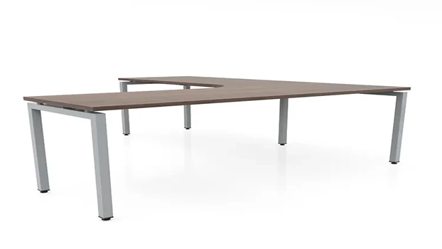 Modern Walnut / Silver / Left Return