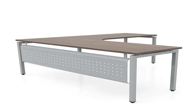 Modern Walnut / Silver / Right Return