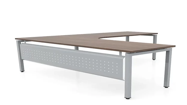 Modern Walnut / Silver / Right Return