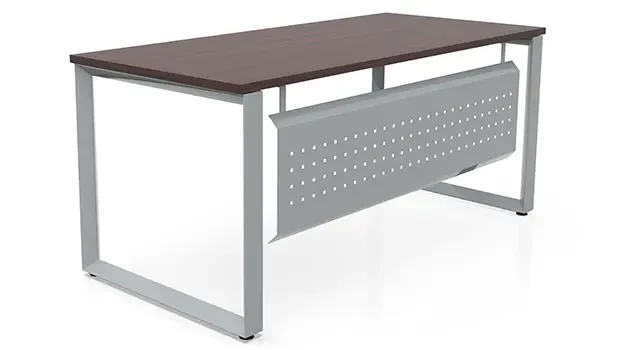 Mahogany / Silver Legs