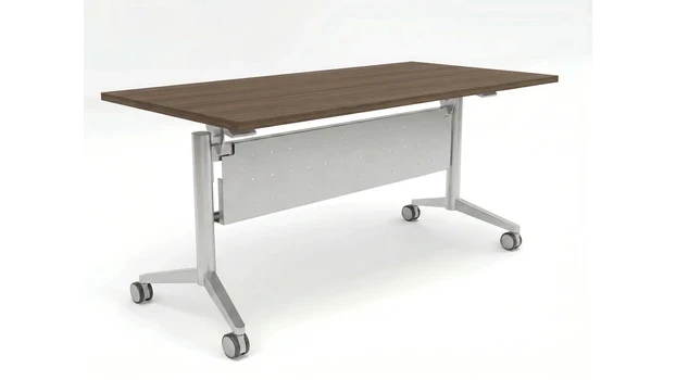 Modern Walnut (top) / Silver (base)