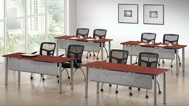 Cherry / Silver Legs in Use