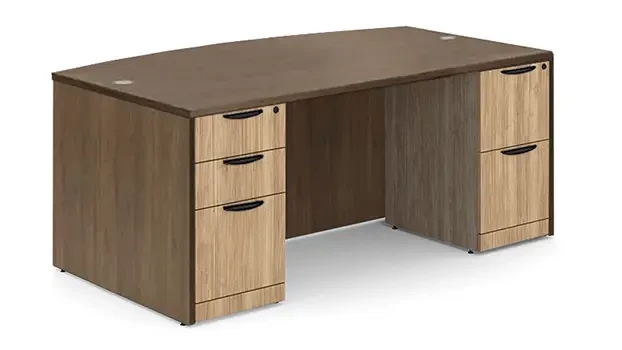 Modern Walnut / Aspen Pedestals