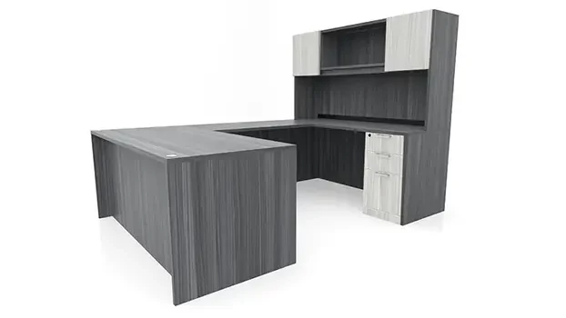 Coastal Gray / Silver Birch Doors-Pedestals