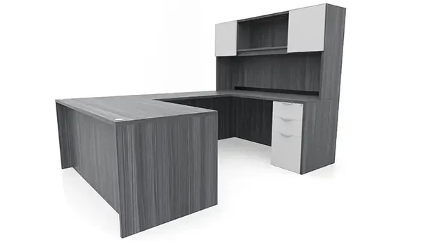 Coastal Gray / White Doors-Pedestals