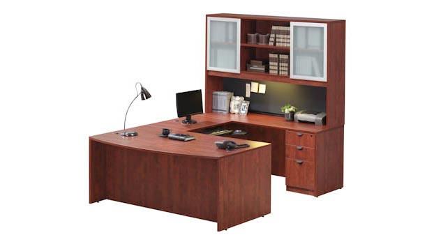 U Shaped Desk with Hutch OS20 by Office Source