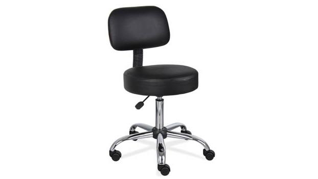 OfficeSource Medical Stools Medical Stool with Backrest and