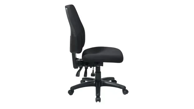 Quick Ship Coal Black Fabric - Side View