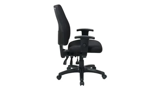 Quick Ship Coal Black Fabric - Side View