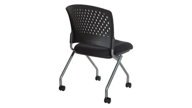 Linen Fabric - Black -  Back View