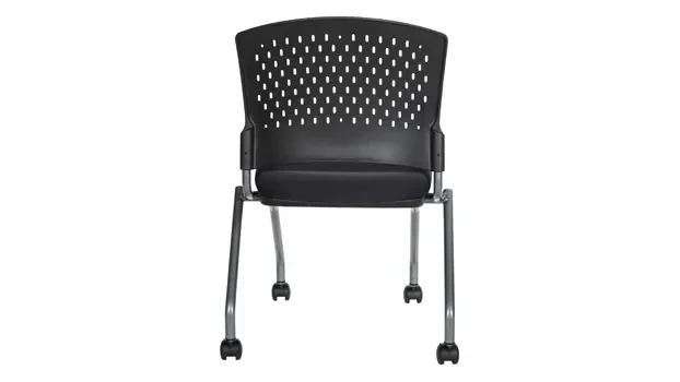 Linen Fabric - Black - Rear View