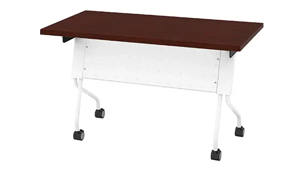 Mahogany Top / White Base