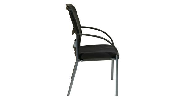 Black Linen Fabric - Side View