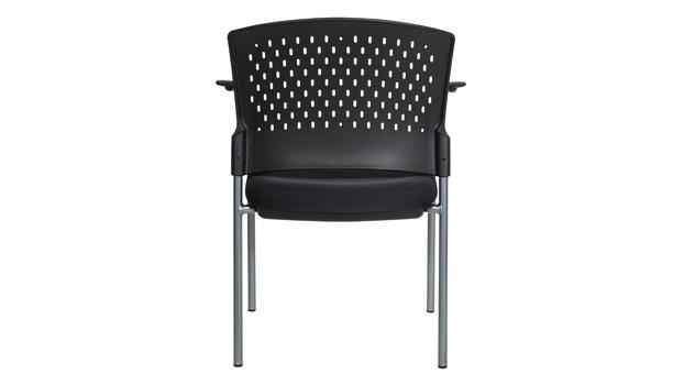 Linen Fabric - Black - Rear View