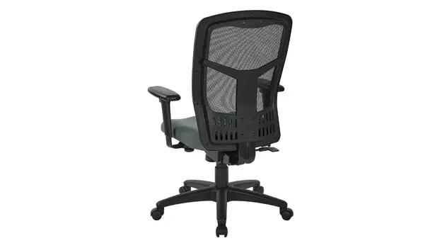 Colored Fabric Mesh - Grey - Back View