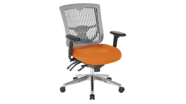 Orange Mesh Seat