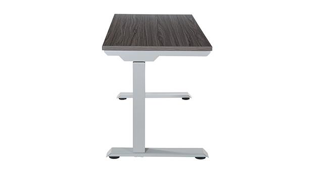 Slate Grey Top - Silver Base - Side View