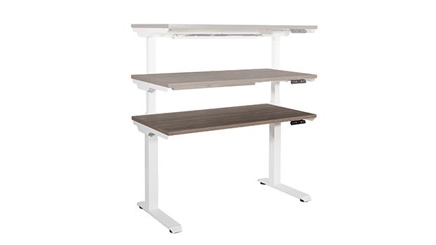 Urban Walnut Top - White Base - Motion