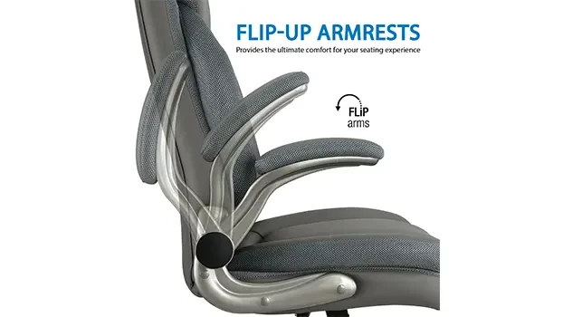 Charcoal Grey - Flip Arms