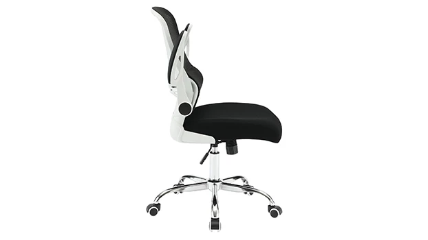 White Frame - Side View - Flip Arms Up