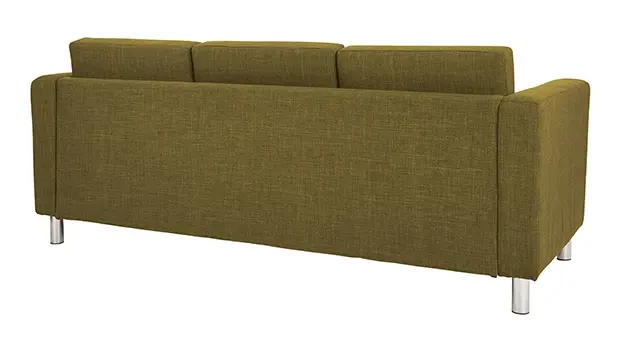 Green Fabric Back View