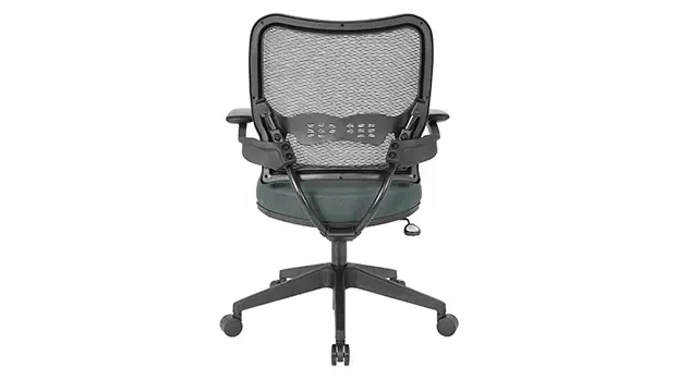 Grey Mesh Fabric Seat Back View