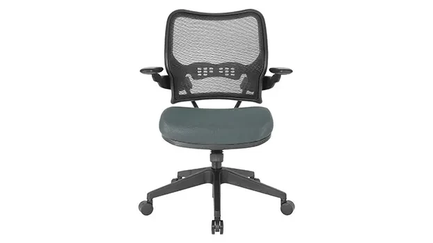 Grey Mesh Fabric Seat Front View