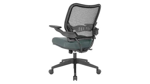 Grey Mesh Fabric Seat Back Right View