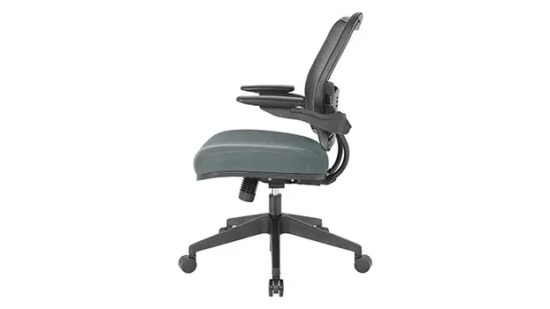 Grey Mesh Fabric Seat Left Side View